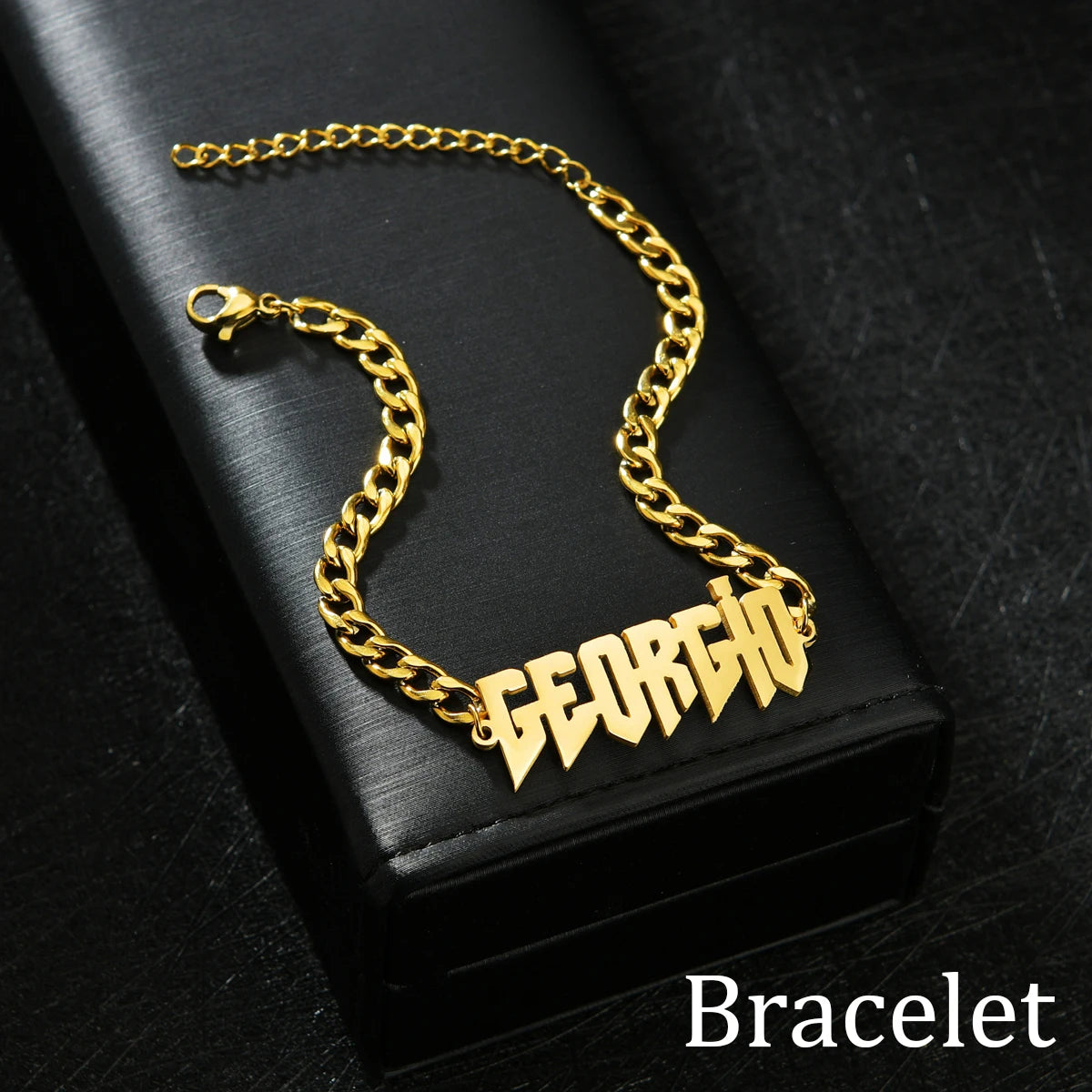 New Personalized Custom 5mm NK Thick Bracelet and Necklace Jewelry Set Pendant Stainless Steel For Men Bangle Birthday Gift