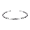 3 PCS/Set Pure Natural Stone White Cat Eye Bracelet Tibetan Buddhism 925 Silver Plated C-Bangle Unisex Prints Party Jewelry Gift