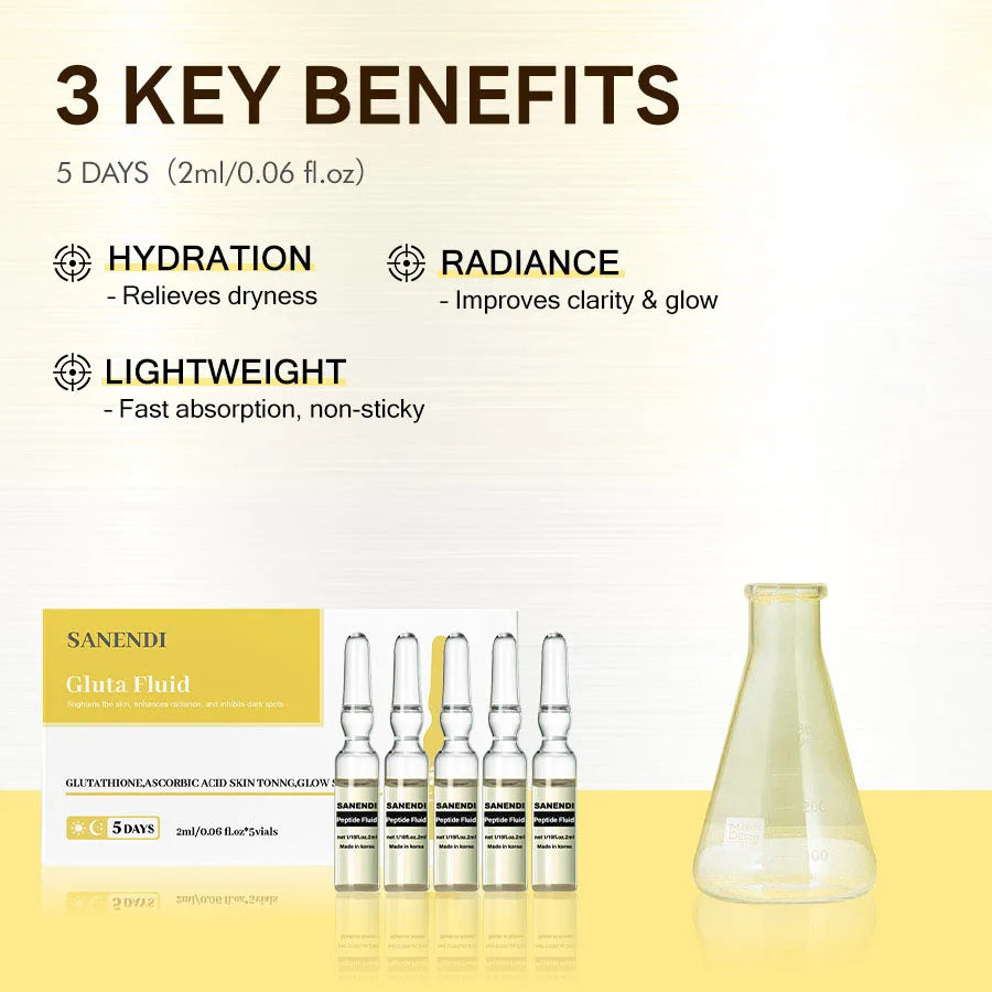 Korean Skin Care Ampoule GSH Peptide Collagen Lightweight Fluid Essence Moisturizing Firming Deep Hyadration Multi-effect Serum