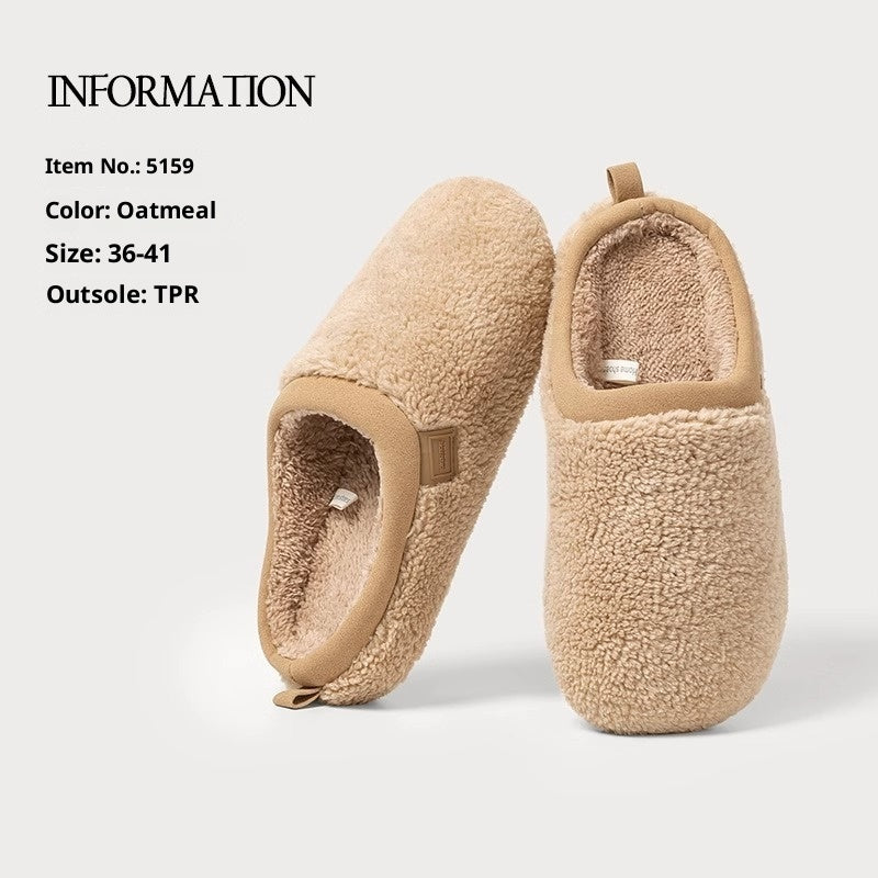 Home Indoor Non-slip Warm Velvet Cotton Slippers Women's