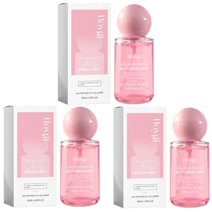 50ML 1/2/3PCS Collagen Peptide Jelly Serum Mist Deep Hydrating Face Spray Plumping Smoothing Dry Skin Revitalizing Skin Care