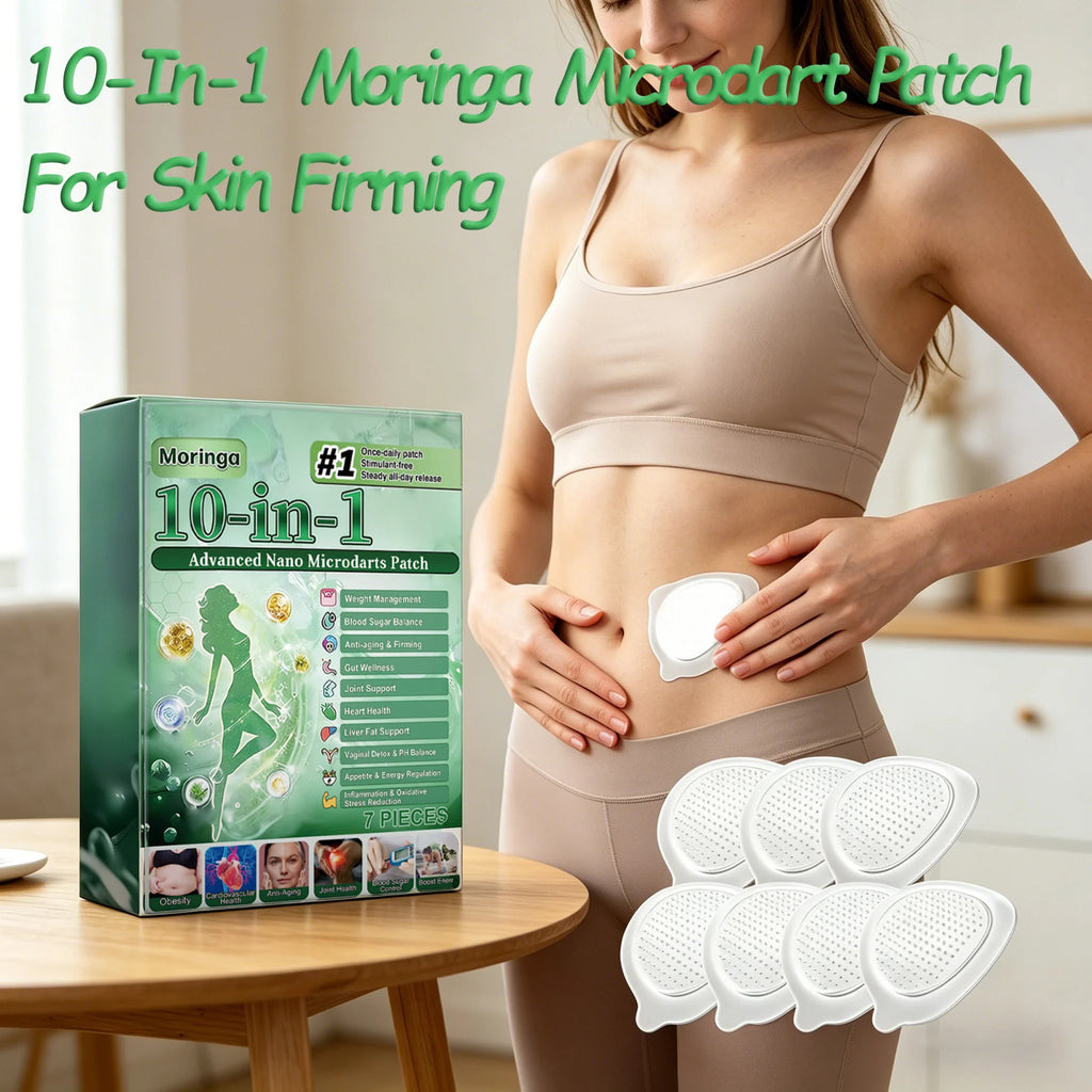 10in1 Moringa Microdart Patch Nano Technology Body Wellness Sticker Natural Herbal Extract Support Skin Firming Vitality Care
