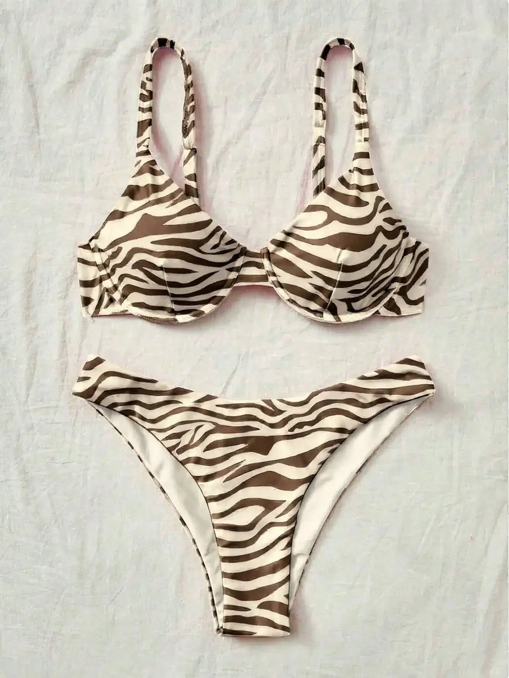 New summer vacation leopard print bikini set, summer vacation beach swimming bikini setcv