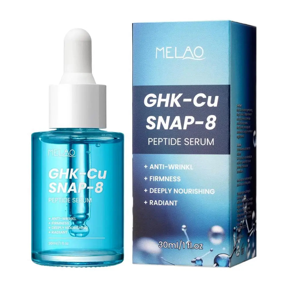 GHK-Cu Copper Peptides Face Serum with SNAP-8 for Fine Lines, Wrinkles, Firming, Deep Hydration Collagen All Skin Types