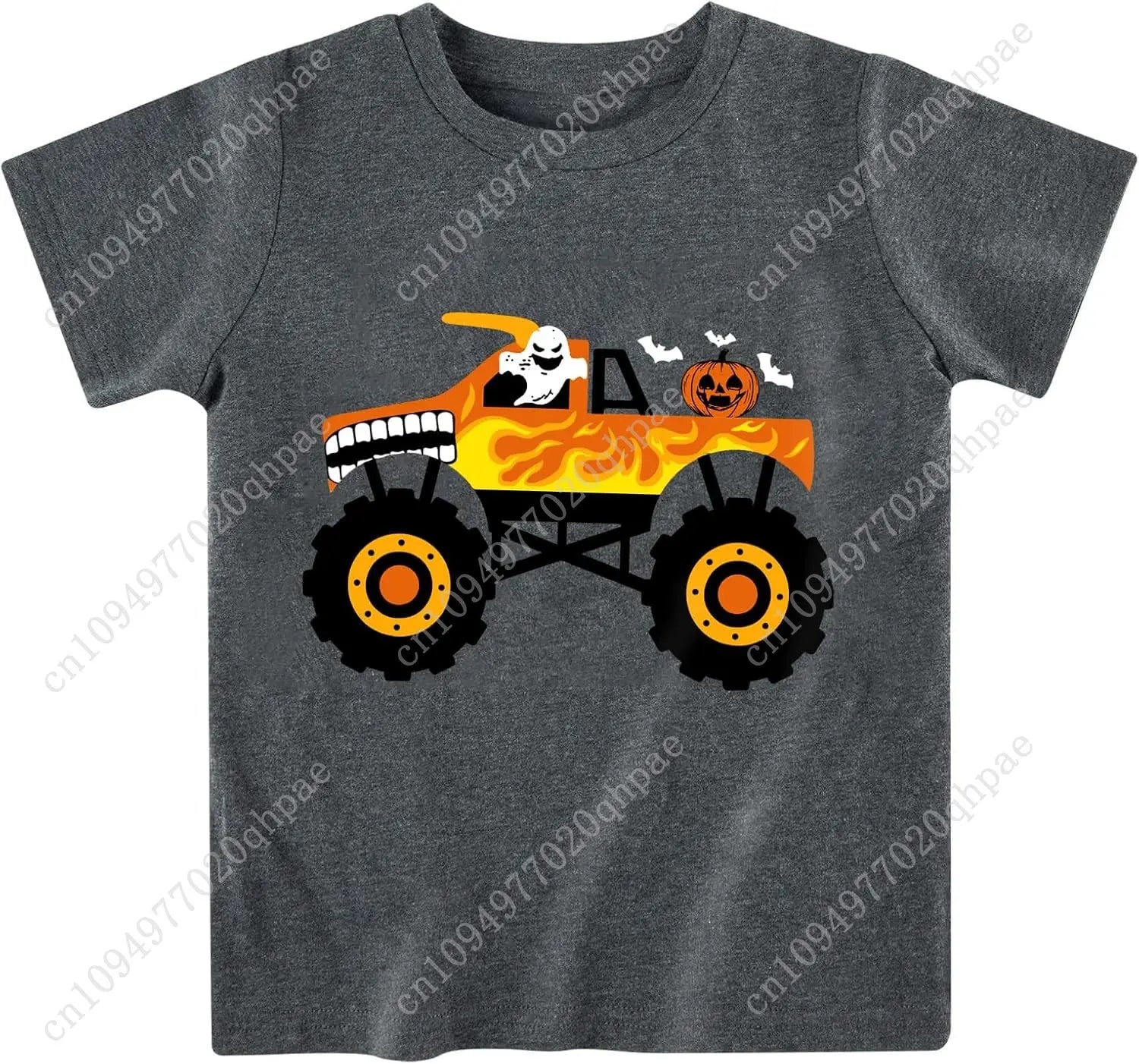 Toddler Boy Girls Halloween Shirt Pumpkin Ghost Tops Kids Outfits Short Sleeve Tshirt