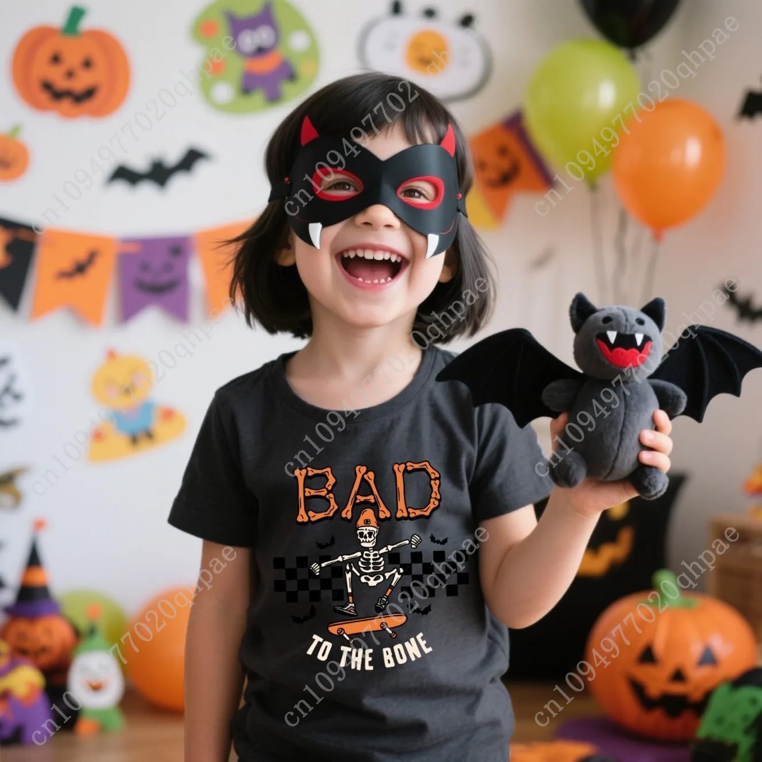 Toddler Boy Girls Halloween Shirt Pumpkin Ghost Tops Kids Outfits Short Sleeve Tshirt