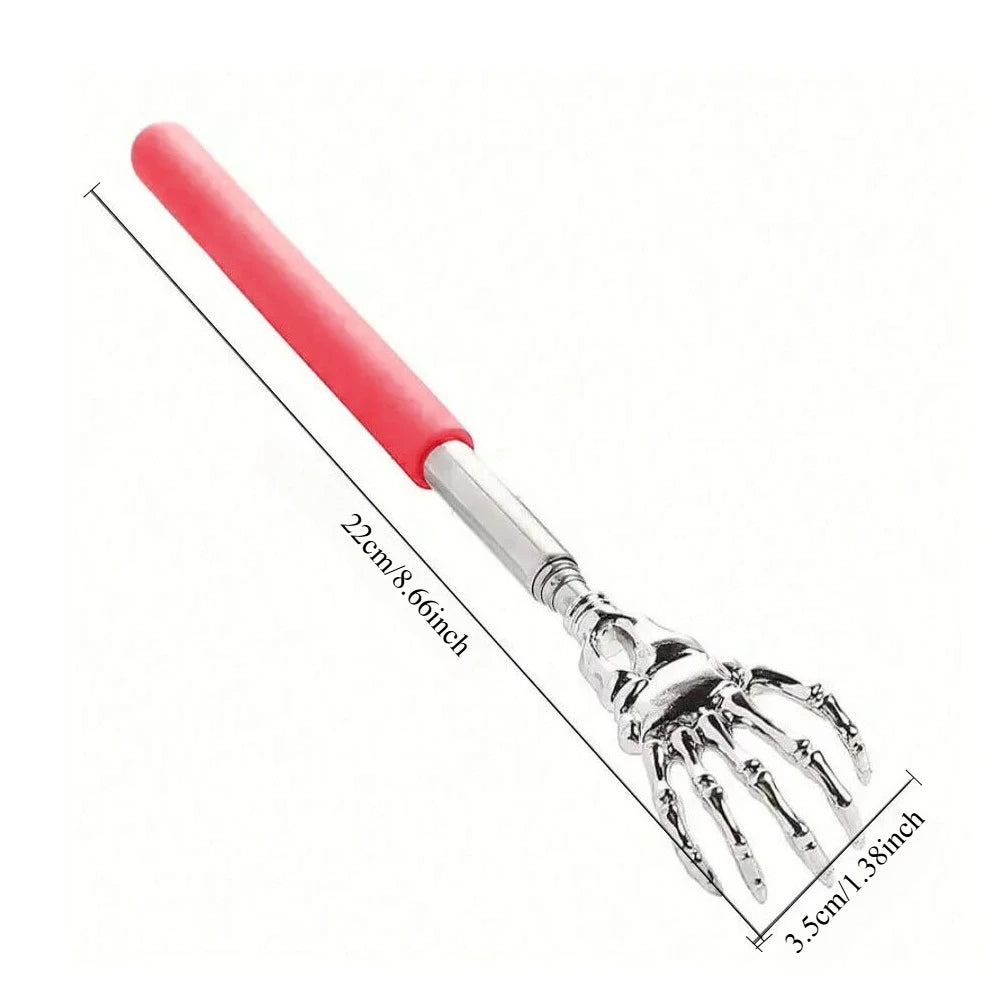 1pc Portable Extendable Back Scratcher Stainless Steel Telescoping Back Scratcher for Both Human Extendable Back Massager
