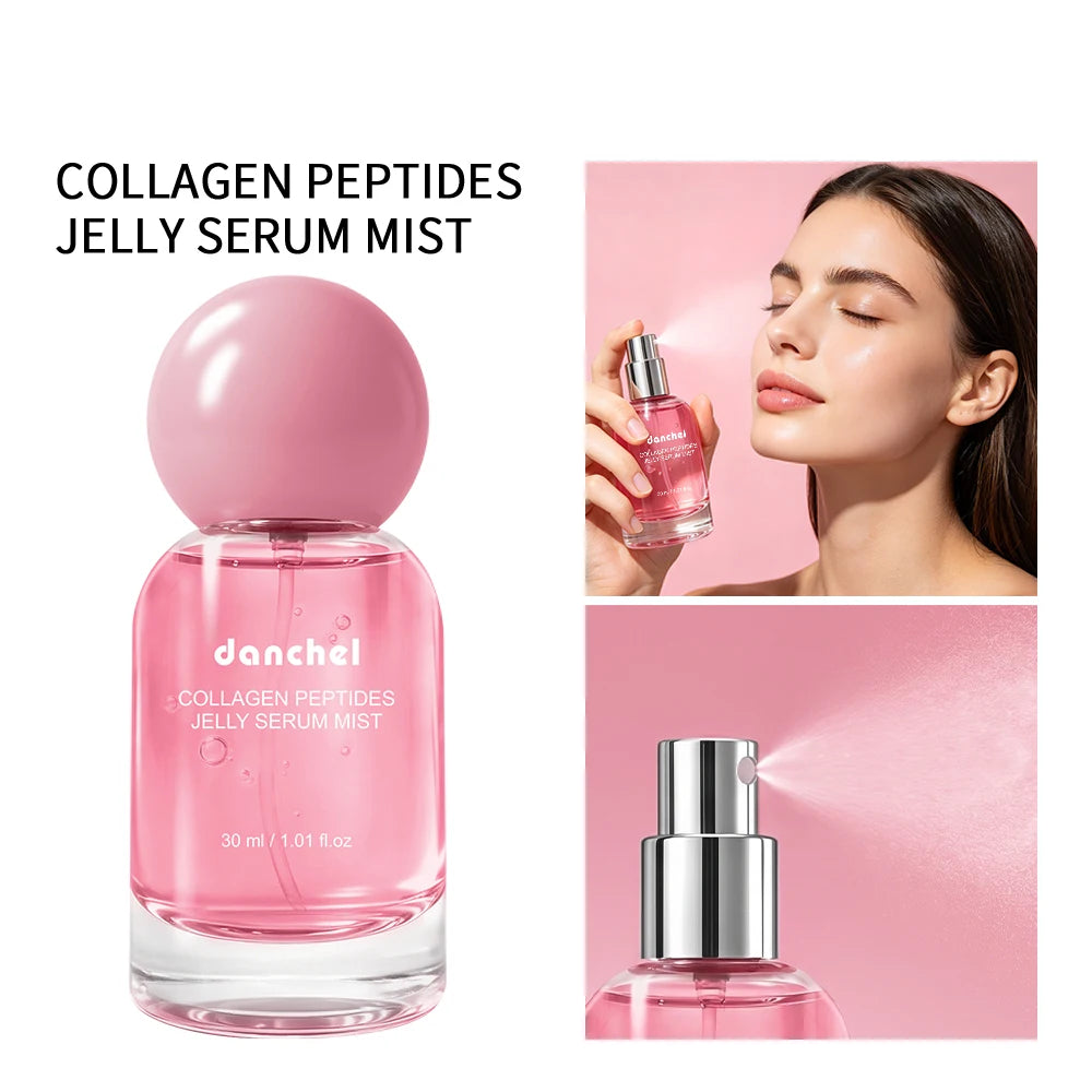 Collagen Peptide Jelly Essence Spray Deep Hydrating Gel Mist Soothing Repair Facial Toner Non-Sticky For Dry Sensitive Skin