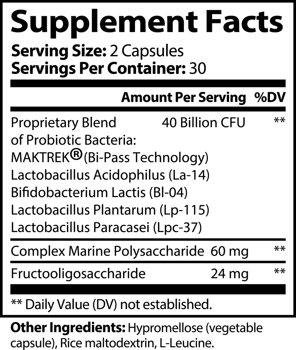 Motha Earth Probiotic 40 Billion Prebiotics