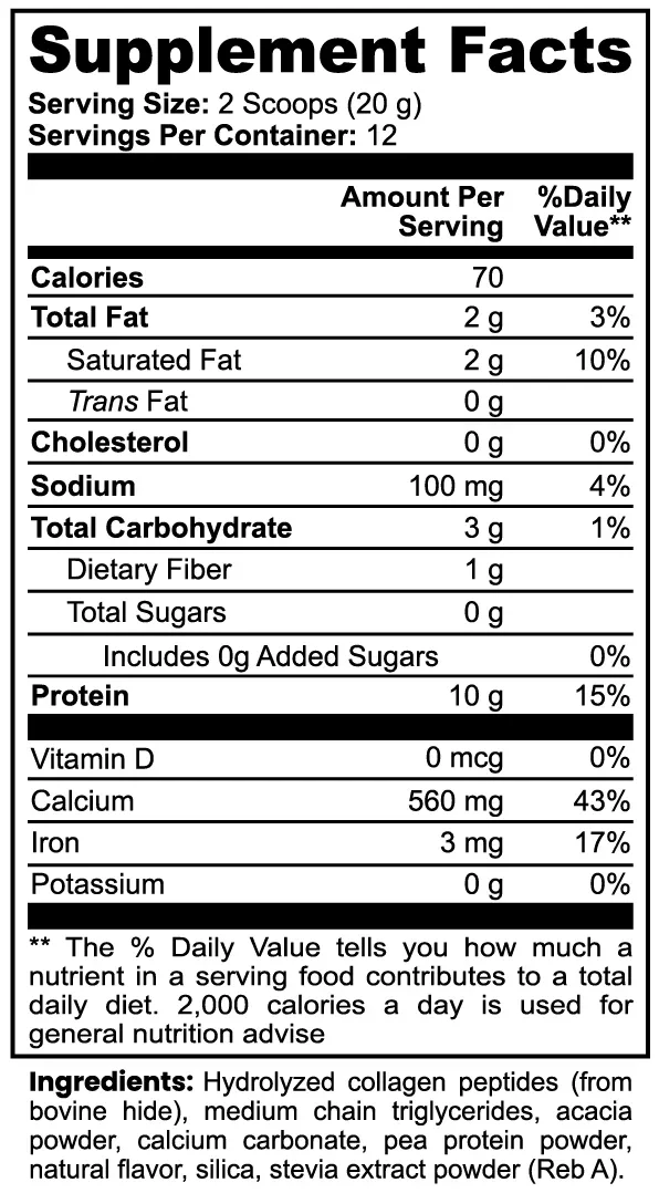 Motha Earth Grass-Fed Collagen Creamer (Vanilla)