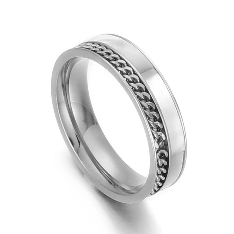 Fashion Double Layers Stainless Steel Rings For Women Tri-Colors Charm Shell Mujer Anillos Wedding Party Jewelry Gift 2025