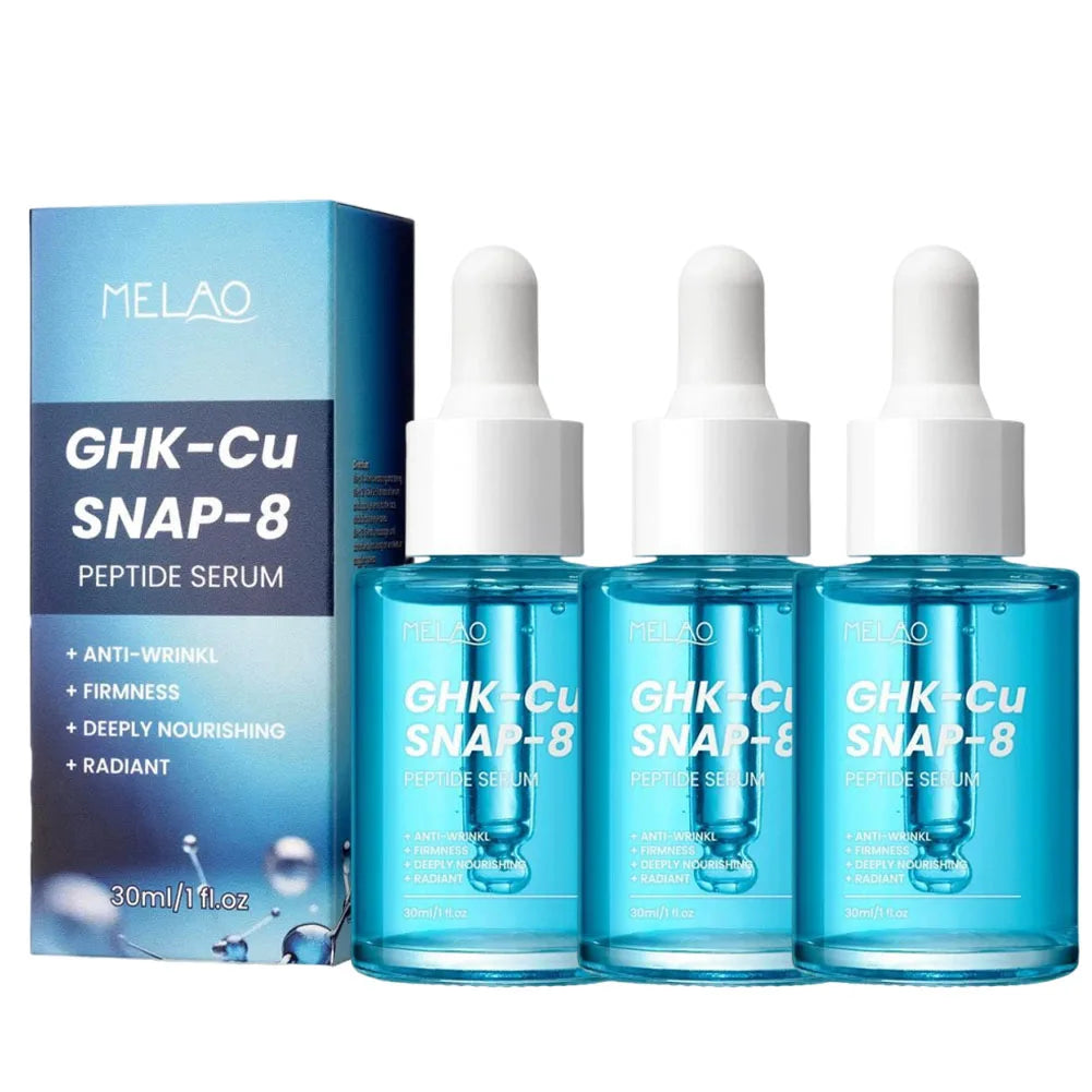 GHK-Cu Copper Peptides Face Serum with SNAP-8 for Fine Lines, Wrinkles, Firming, Deep Hydration Collagen All Skin Types