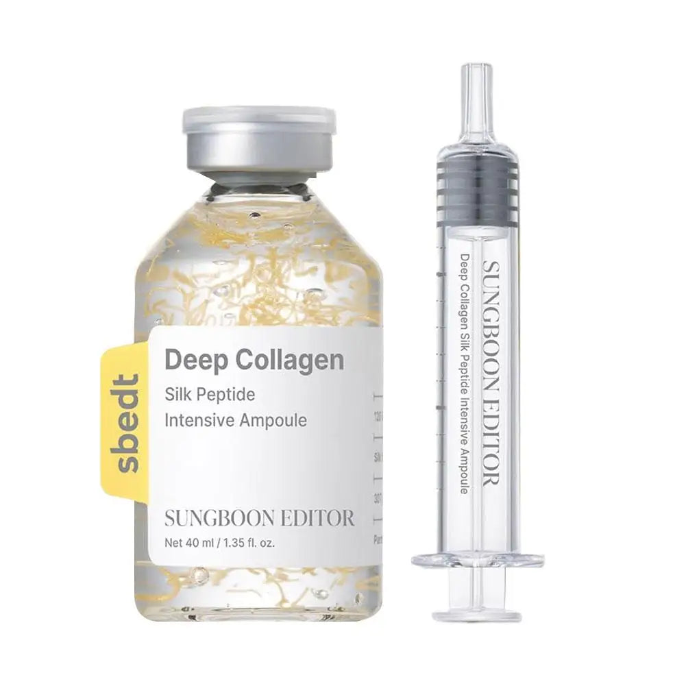 Silk Peptide Collagen Intensive Lifting Ampoule Anti Aging Serum 30 Peptide Complex Skin Tightening Firming Hydrating Elasticity