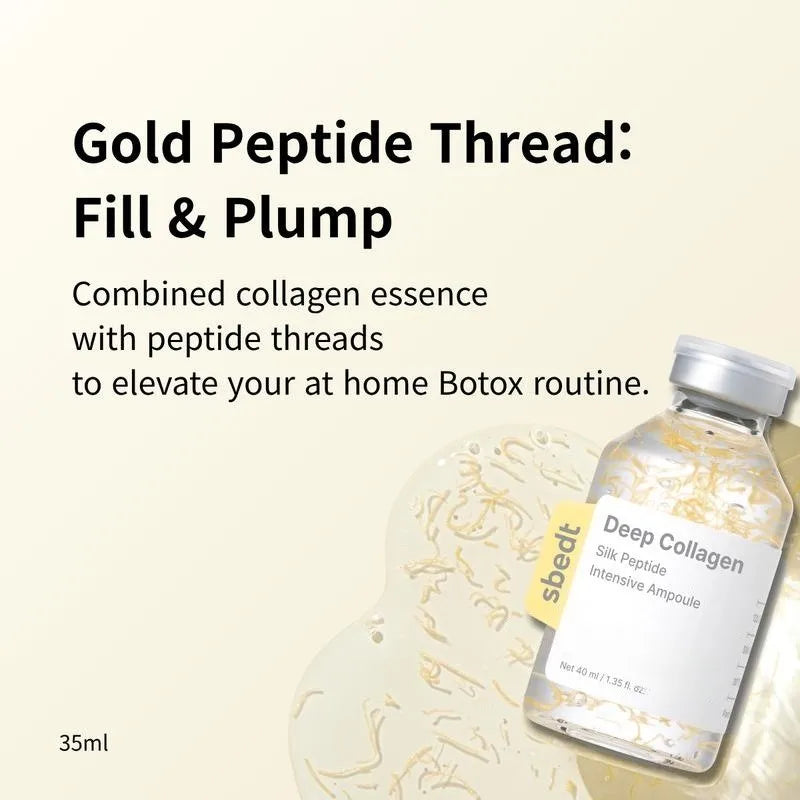 40ml Deep Collagen Silk Peptide Intensive Ampoule Reduce Fine Lines Tighten Facial Contours Deep Hydration And Nourishment