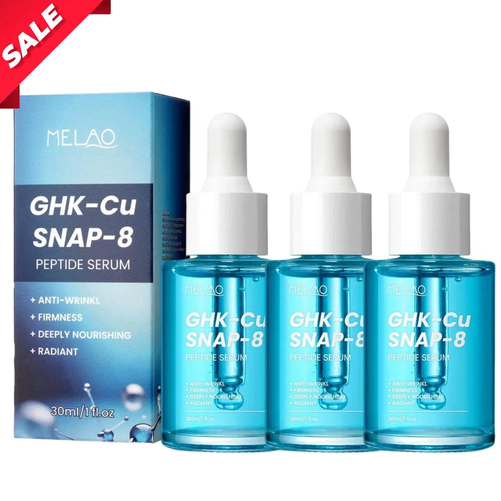 GHK-Cu Copper Peptides Face Serum with SNAP-8 for Fine Lines, Wrinkles, Firming, Deep Hydration Collagen All Skin Types