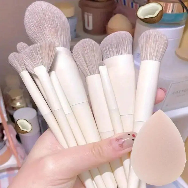 Professional Makeup Brush Set - Soft Fluffy Kabuki & Blending Brushes for Foundation, Powder, Eyeshadow | Beauty Tools Kit