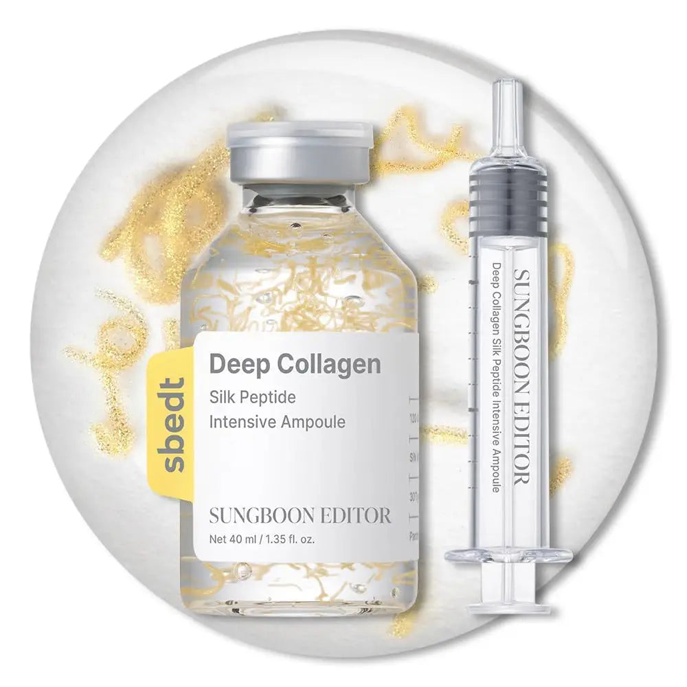 40ml Deep Collagen Silk Peptide Intensive Ampoule Reduce Fine Lines Tighten Facial Contours Deep Hydration And Nourishment
