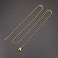 Party Accessories Zircon Cross Pendant Gold Color Valentine's Day Gift O Chain Necklace Fashion Jewelry Simple Statement