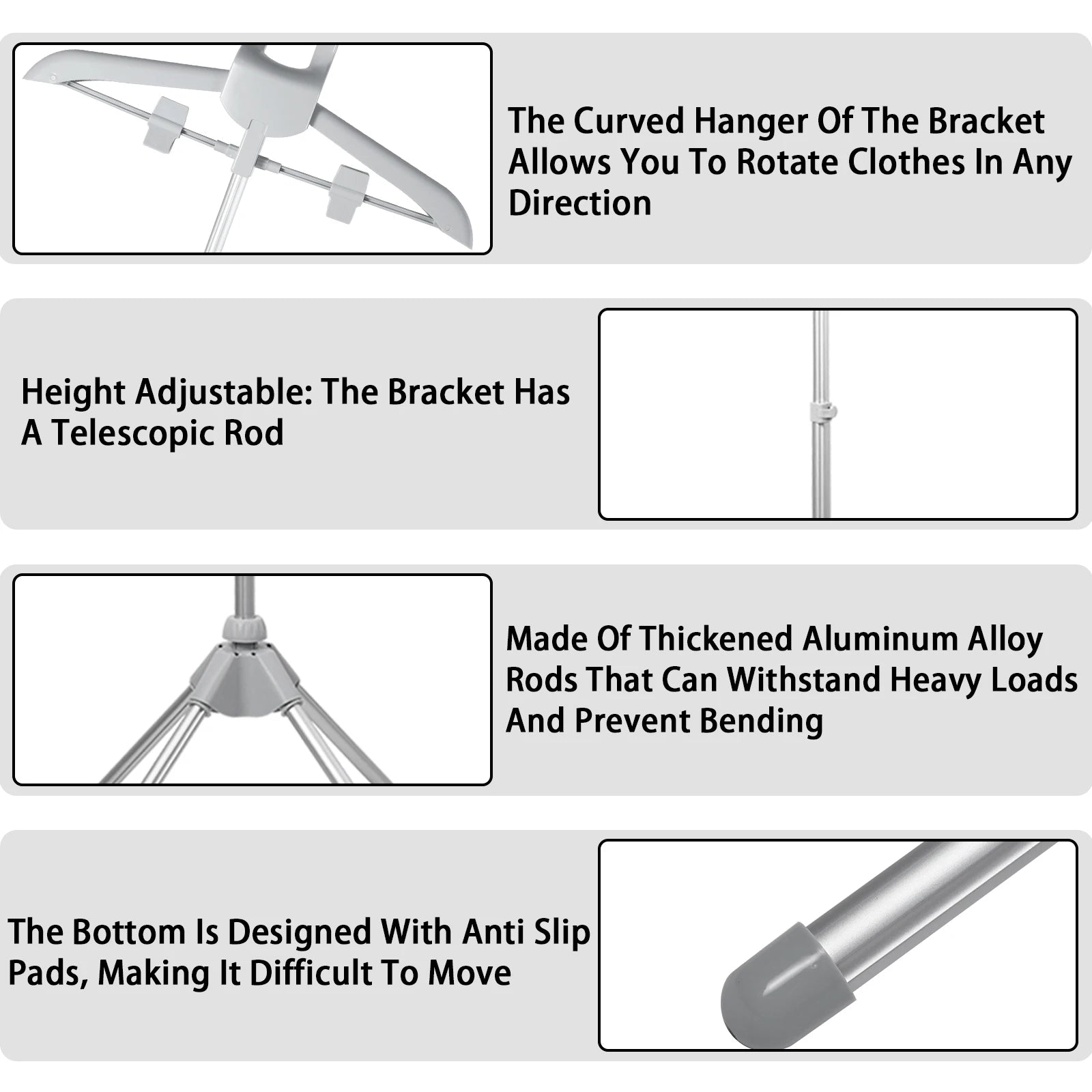 Steamer Stand Telescopic Garment Steamer Rack Height Adjustable Foldable Portable Standing Garment Hanger for Steaming Clothes