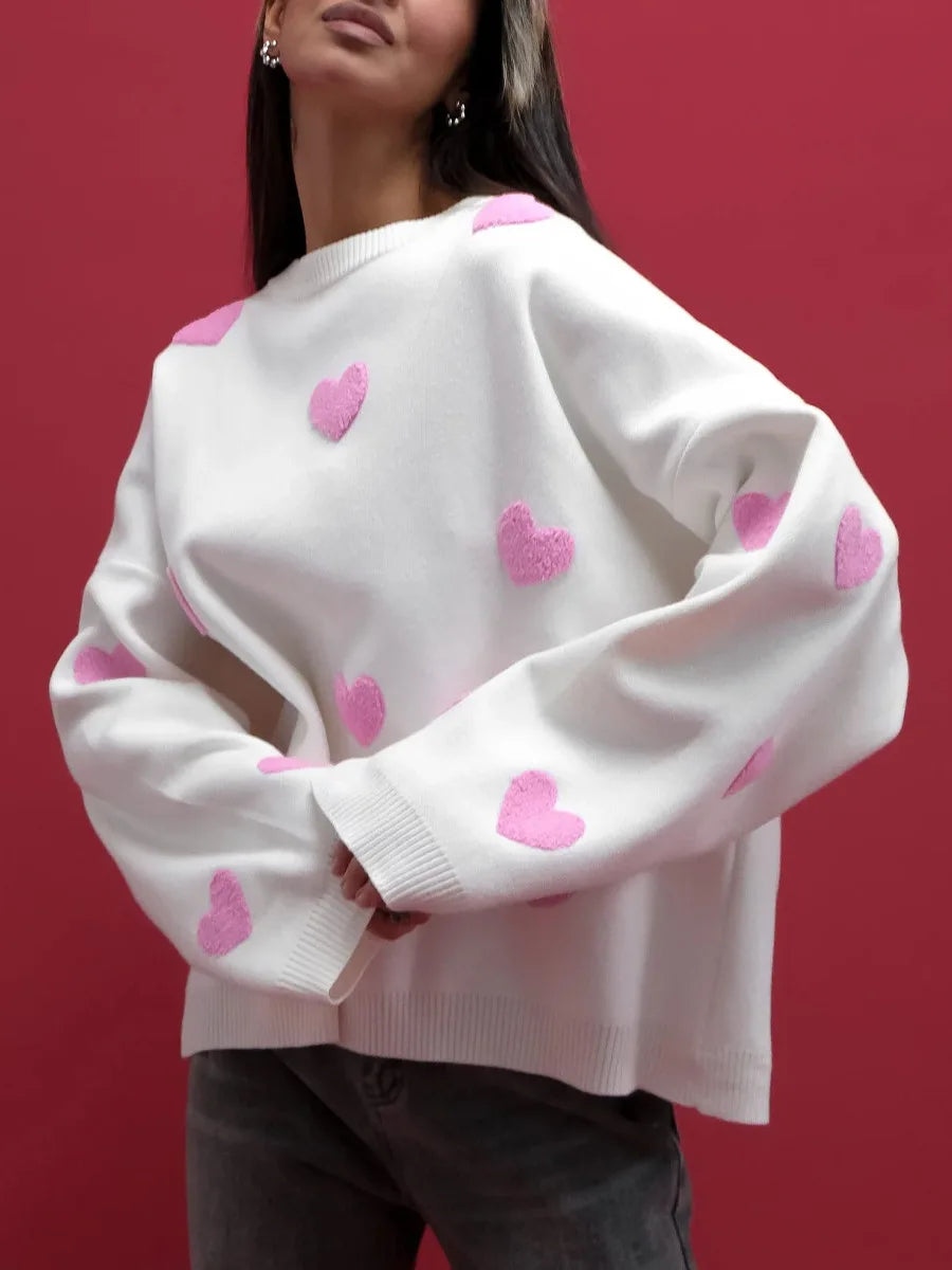 Autumn Winter Casual round Ne Long Sve Loose Knitted Sweater Women Versatile Comfortable Soft Cotton Faion Top