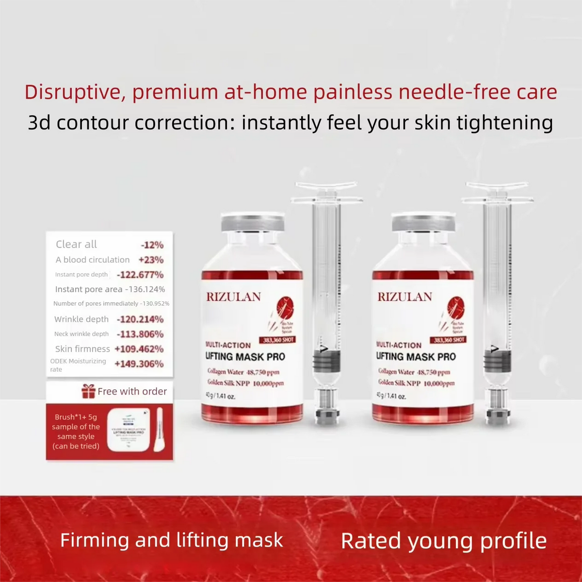 40g V-Line Face Shaping Mask Skin Booster Collagen Peptide Serum Lifting Firming Anti-wrinkle Skin Care