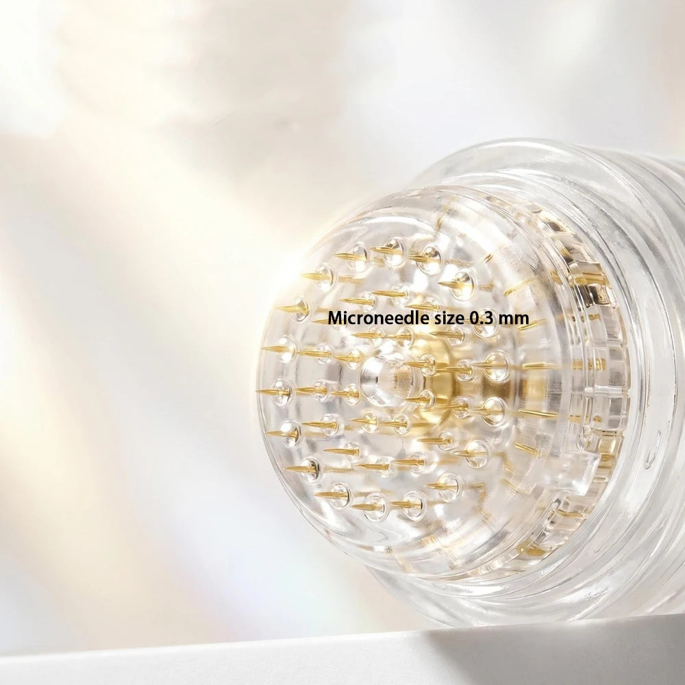 30ml Salmon PDRN Collagen Peptide Facial Ampoule Serum Kit 0.25mm Microneedle Skin Booster Serum Wrinkle Improve Skin Elasticity