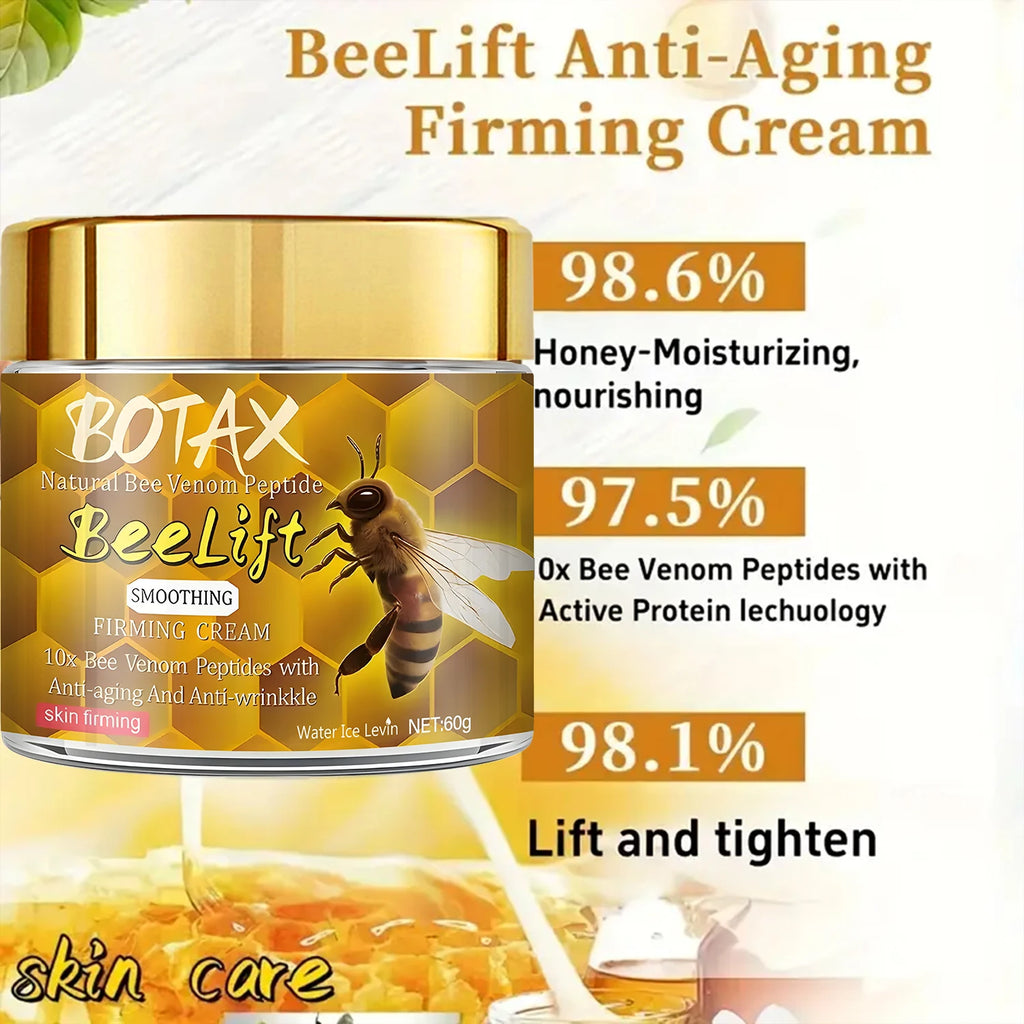 Botax Natural Bee Venom Peptide Beelift Face Cream - 10x Anti-Aging & Smoothing Firming Cream with Retinol