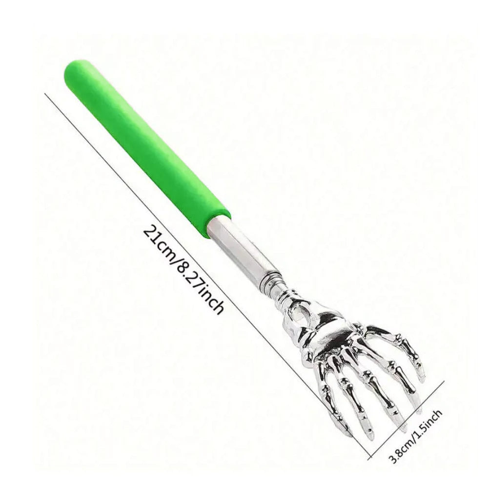 1pc Portable Extendable Back Scratcher Stainless Steel Telescoping Back Scratcher for Both Human Extendable Back Massager