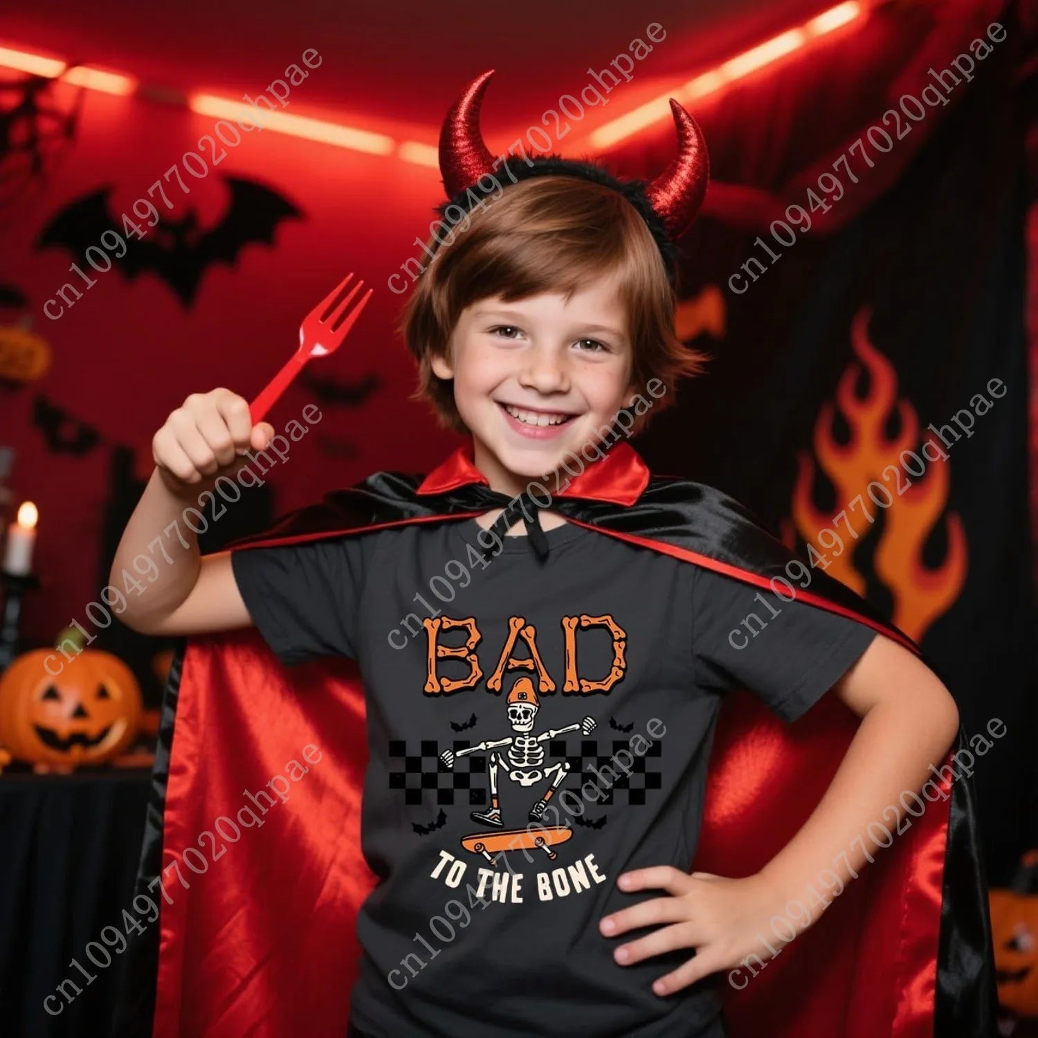 Toddler Boy Girls Halloween Shirt Pumpkin Ghost Tops Kids Outfits Short Sleeve Tshirt