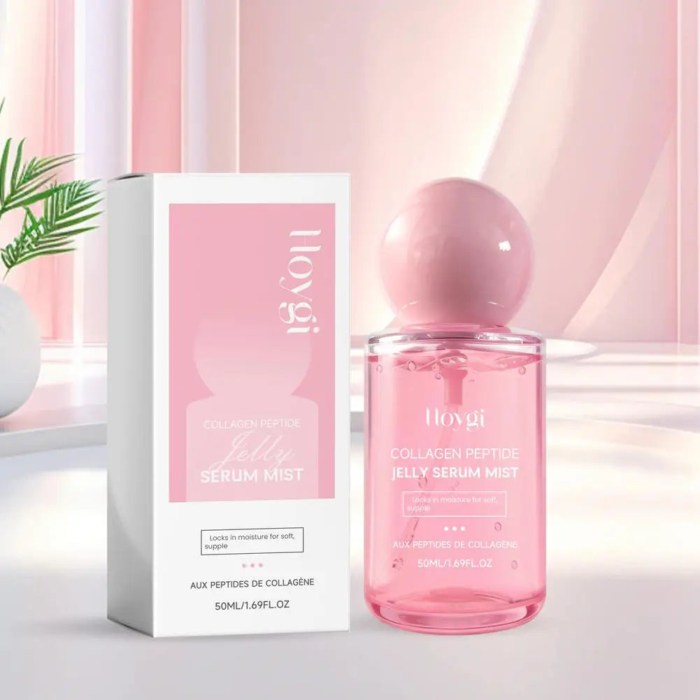 50ML 1/2/3PCS Collagen Peptide Jelly Serum Mist Deep Hydrating Face Spray Plumping Smoothing Dry Skin Revitalizing Skin Care