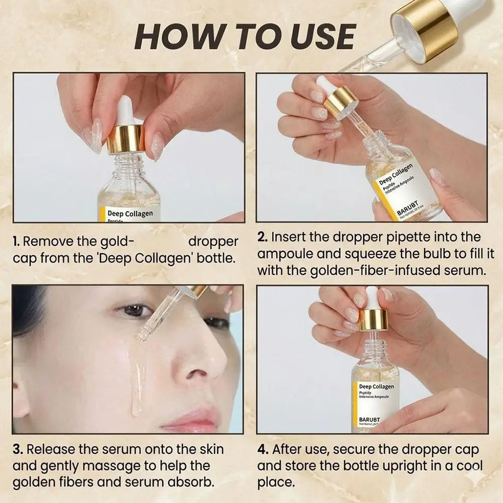 Korean Silk Collagen Essence Serum Deep Peptide Intensive Revitalizing Face Cream Firming Lifting Skin Care 40ml