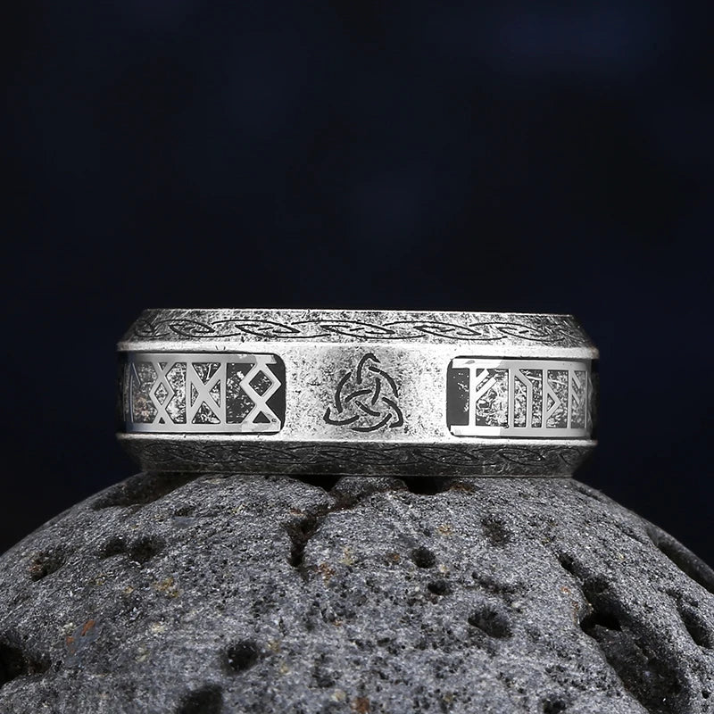Nordic Tree Of life&Celtic Knot Rings For Men Women Stainless Steele Vintage Ring Punk Biker Amulet Viking  Jewelry Couple Gift