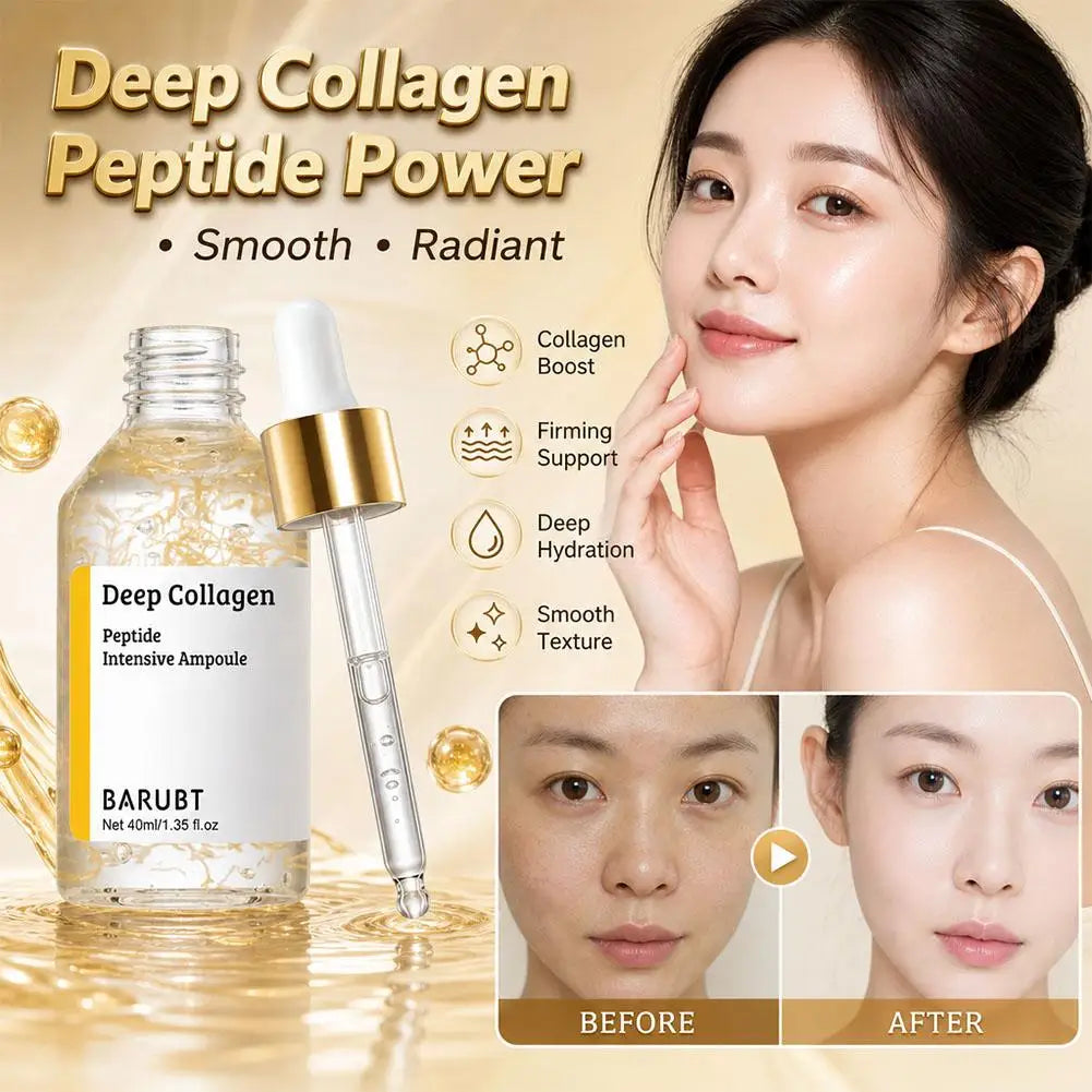 Korean Silk Collagen Essence Serum Deep Peptide Intensive Revitalizing Face Cream Firming Lifting Skin Care 40ml
