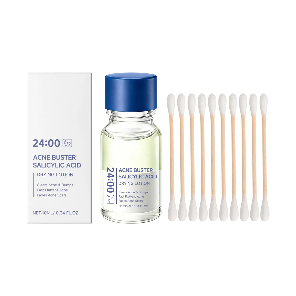 Salicylic Acid Drying Lotion Acne Improve With Cotton Swab Reduce Pimples Fade Acne Scars Minimize Pores Skin Renewal Hydrating