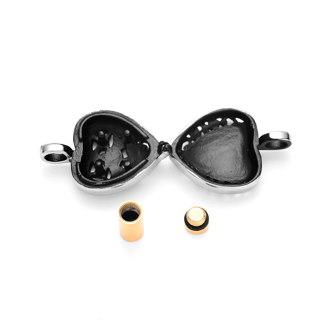 Always in My Heart Cremation Jewelry Stainless Steel Urn Necklace for Ashes Locket Memorial  Keepsake Pendant