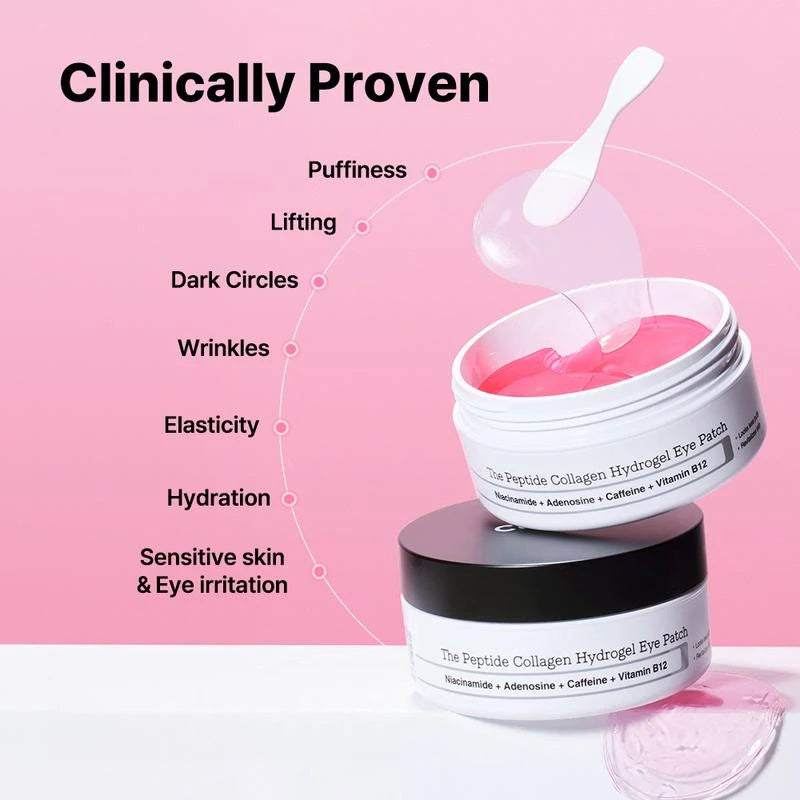 The Peptide Collagen Hydrogel Eye Patch (60 patches) | DEPUFFS UNDERYE BAGS IN JUST 10 MINUTES