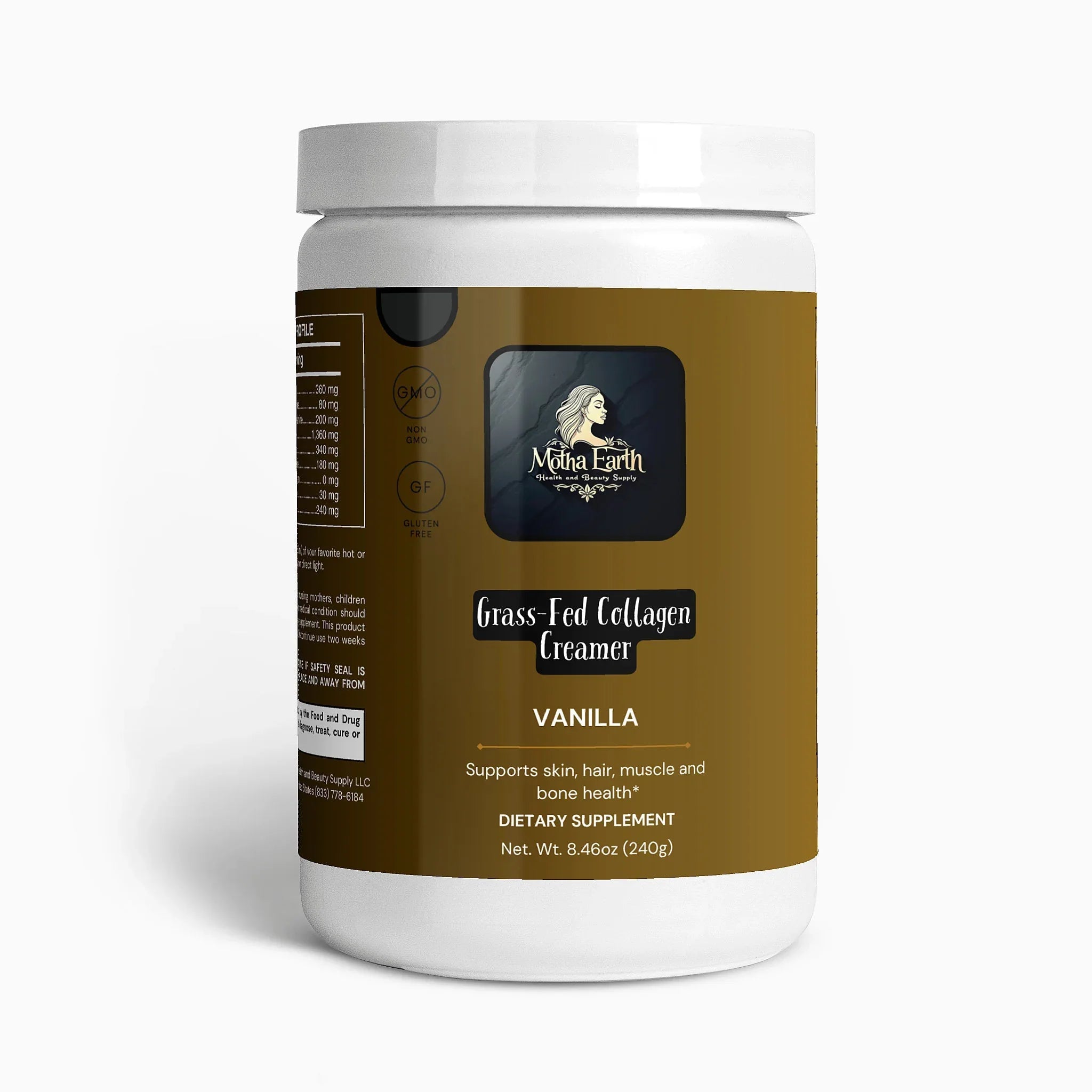 Motha Earth Grass-Fed Collagen Creamer (Vanilla)