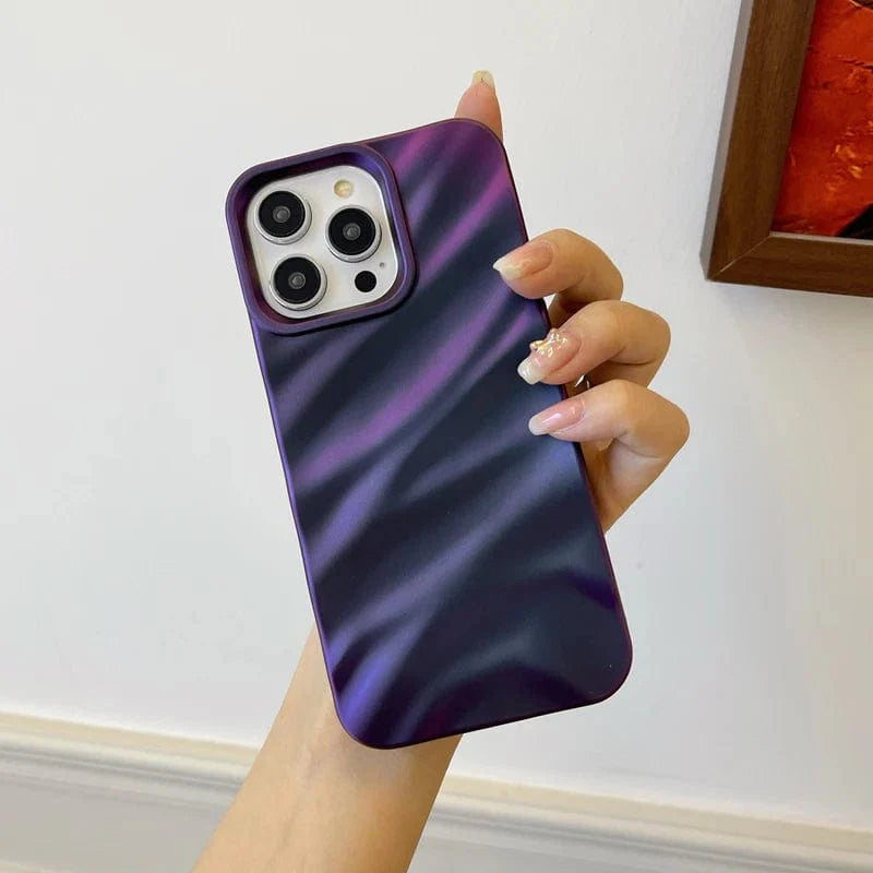 RuffleWave Satin iPhone Case