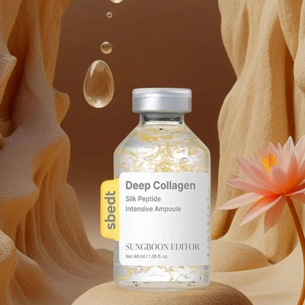 Silk Peptide Collagen Intensive Lifting Ampoule Anti Aging Serum 30 Peptide Complex Skin Tightening Firming Hydrating Elasticity