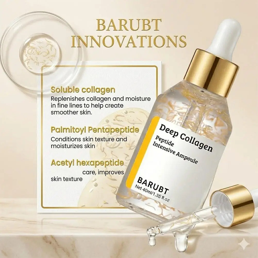 Korean Silk Collagen Essence Serum Deep Peptide Intensive Revitalizing Face Cream Firming Lifting Skin Care 40ml