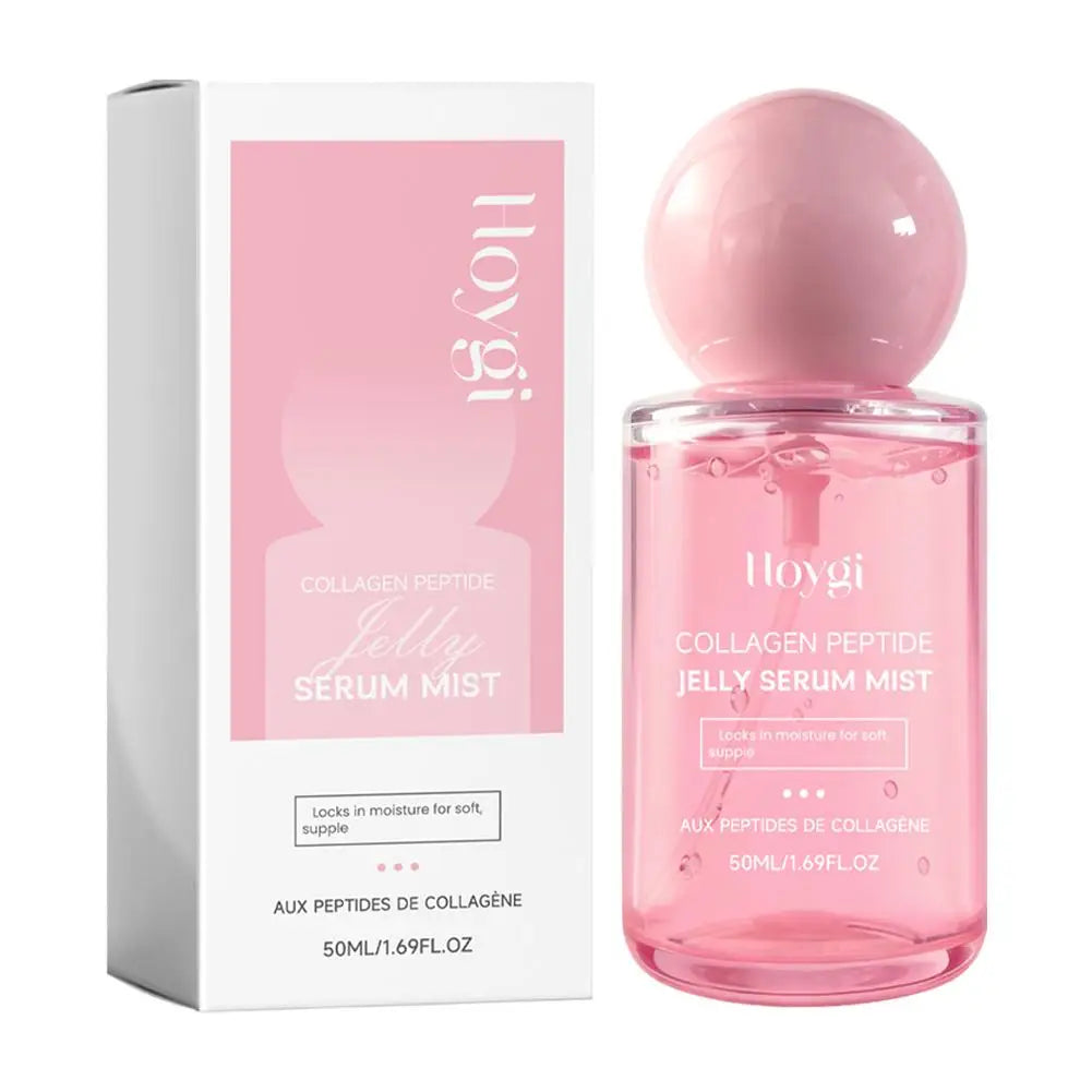 50ML 1/2/3PCS Collagen Peptide Jelly Serum Mist Deep Hydrating Face Spray Plumping Smoothing Dry Skin Revitalizing Skin Care