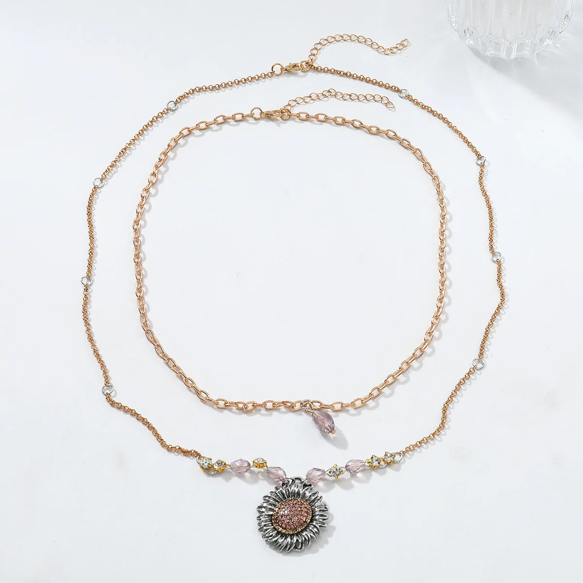 Zvoijio 2025 Autumn Sunflower Pendant Necklace