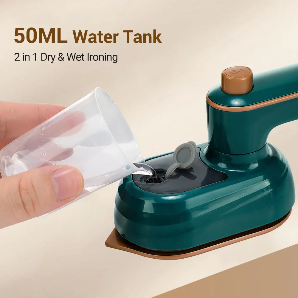 Mini Garment Steamer Steam Iron Handheld Portable Home Travelling For Clothes Ironing Wet Dry Ironing Machine Home Appliance