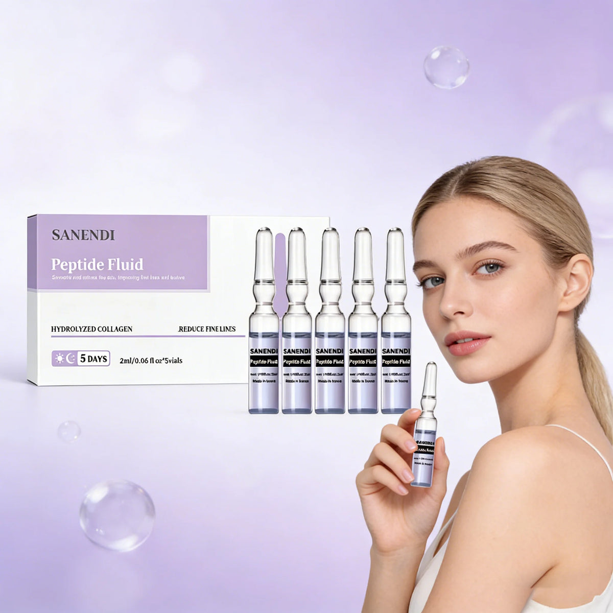 Korean Skin Care Ampoule GSH Peptide Collagen Lightweight Fluid Essence Moisturizing Firming Deep Hyadration Multi-effect Serum