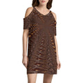 Traveling Through Time Women's Elegant Party Dress A-Line Dress With Short/Long/Sleeveless Options Time Travel Digital Process