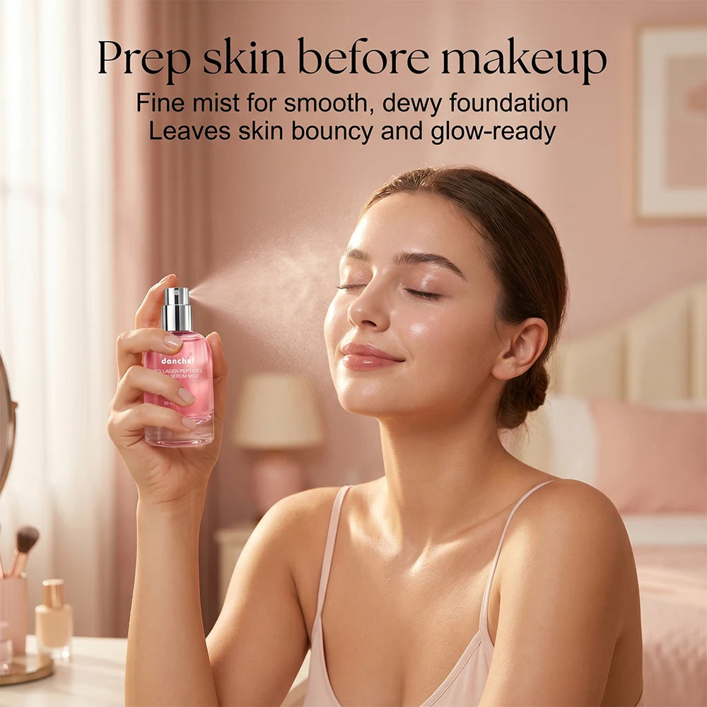 Collagen Peptide Jelly Essence Spray Deep Hydrating Gel Mist Soothing Repair Facial Toner Non-Sticky For Dry Sensitive Skin