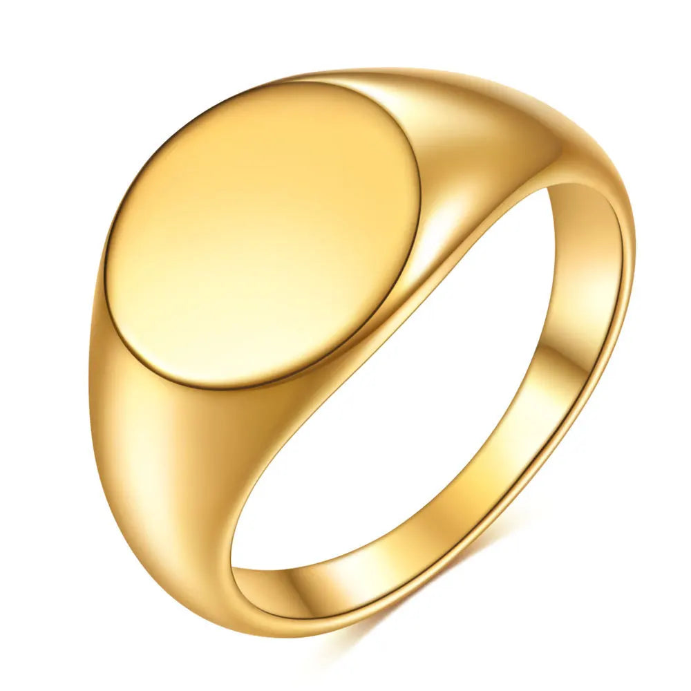 Custom Engraved Picture Logo Name Heart Round Rings for Man Woman Stainless Steel Wedding Rings Personalized Photo Jewelry Gifts