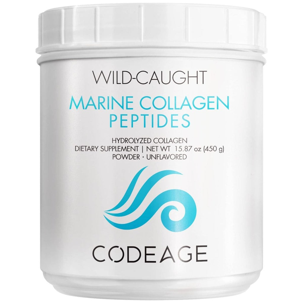 Codeage - Wild Caught Marine Collagen Peptides Hydrolyzed Powder Unflavored - 15.87 oz.
