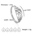 COOLTIME Witch Knot Supernatural Pentagram Ring for Women Stainless Steel Celtics Knot Star Amulet Couple Ring Jewelry Gift