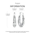 Hot Sale 925 Silver Hoop Earring For Woman Openwork Fine Jewelry Lady Girls